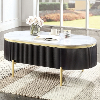 Furniture Of America Koblenz Glam Dark Walnut Coffee Table Model CM4412WN-C