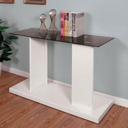 Furniture Of America Mannedorf Contemporary Black/White Sofa Table Model CM4567WH-S