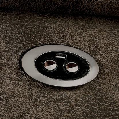 Furniture Of America Tredegar Transitional Mocha Power Loveseat Model CM6083-LV-PM