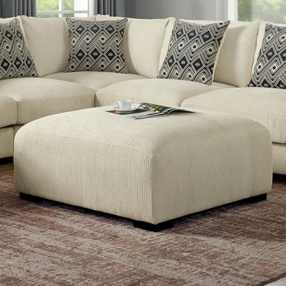 Furniture Of America Kaylee Contemporary Beige Ottoman Model CM6587BG-OT