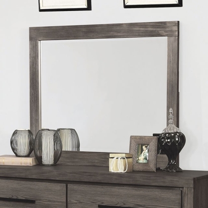 Furniture Of America Oakburn Transitional Weathered Warm Gray Mirror Model CM7047GY-M