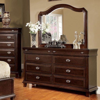 Furniture Of America Arden Transitional Brown Cherry Dresser Model CM7065D