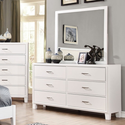 Furniture Of America Enrico Transitional White Dresser Model CM7068WH-D