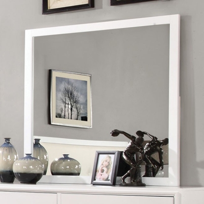 Furniture Of America Enrico Transitional White Mirror Model CM7068WH-M
