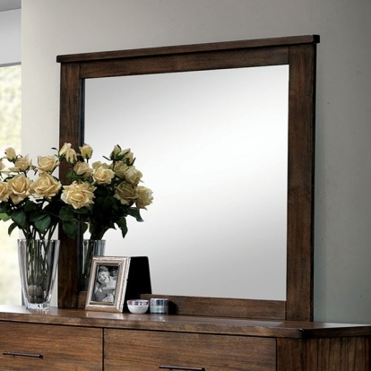 Furniture Of America Elkton Cottage Antique Oak Mirror Model CM7072M