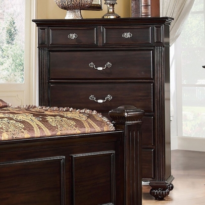 Furniture Of America Syracuse Traditional Dark Walnut Chest Model CM7129C
