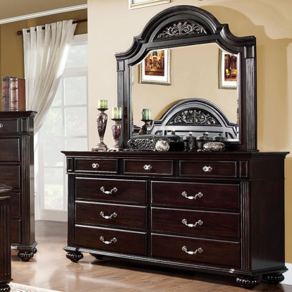 Furniture Of America Syracuse Traditional Dark Walnut Dresser Model CM7129D