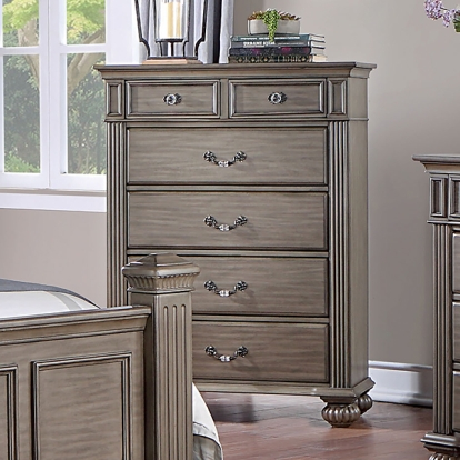 Furniture Of America Syracuse Traditional Gray Chest Model CM7129GY-C