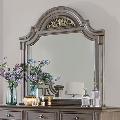 Furniture Of America Syracuse Traditional Gray Mirror Model CM7129GY-M