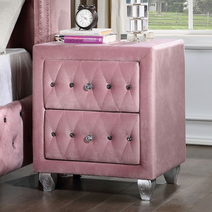 Furniture Of America Zohar Glam Pink Night Stand Model CM7130PK-N