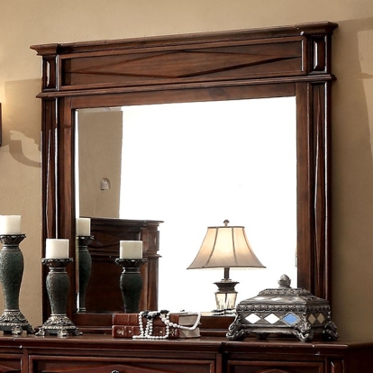 Furniture Of America Gayle Transitional Cherry Mirror Model CM7138M