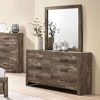 Furniture Of America Larissa Rustic Natural Tone Dresser Model CM7149D