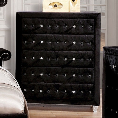 Furniture Of America Alzir Glam Black Chest Model FM7150BK-C