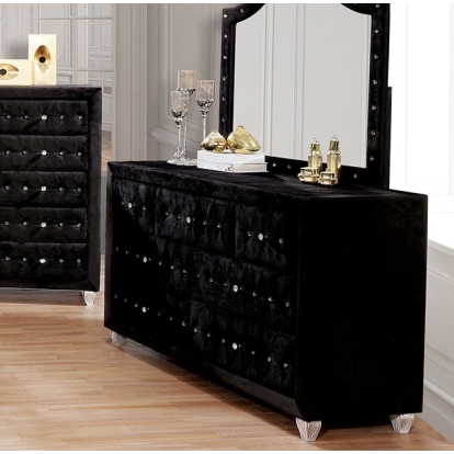 Furniture Of America Alzir Glam Black Dresser Model FM7150BK-D