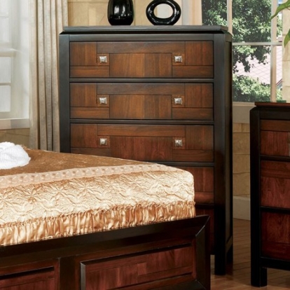 Furniture Of America Patra Transitional Solid Wood, Wood Veneer, Others Acacia/Walnut Chest | CM7152C