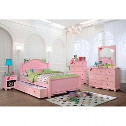 Furniture Of America Dani Transitional Pink Trundle Model CM7159PK-TR-VN