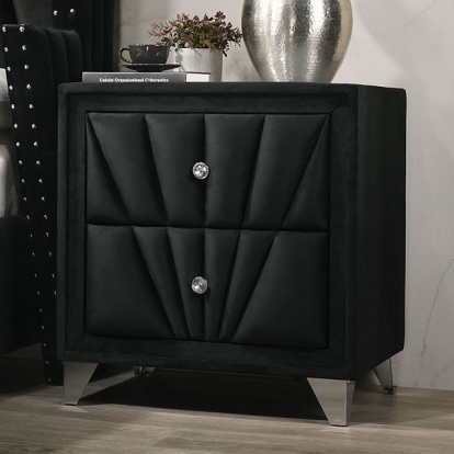 Furniture Of America Carissa Transitional Black Night Stand Model CM7164BK-N