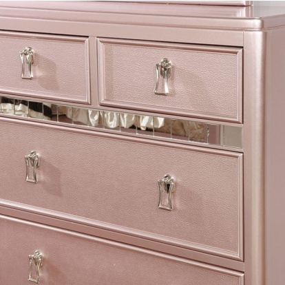 Furniture Of America Avior Contemporary Rose Gold Chest Model CM7170RG-C