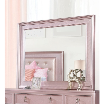 Furniture Of America Avior Contemporary Rose Gold Mirror Model CM7170RG-M