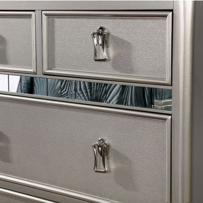 Furniture Of America Avior Contemporary Silver Night Stand Model CM7170SV-N