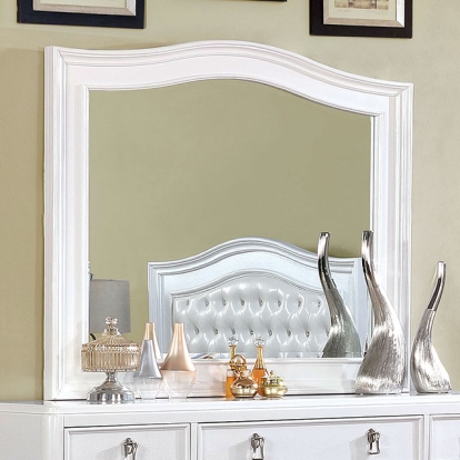 Furniture Of America Ariston Contemporary White Mirror Model CM7171WH-M