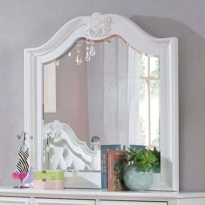 Furniture Of America Belva Traditional White Mirror Model CM7174M