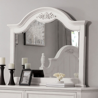 Furniture Of America Georgette Transitional Antique White Mirror Model CM7184M