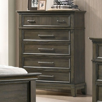 Furniture Of America Houston Traditional Solid Wood, Others Gray Chest | CM7221GY-C