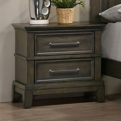 Furniture Of America Houston Traditional Gray Night Stand Model CM7221GY-N
