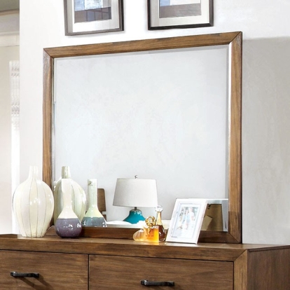 Furniture Of America Bairro Cottage Reclaimed Pine Wood Mirror Model CM7250M