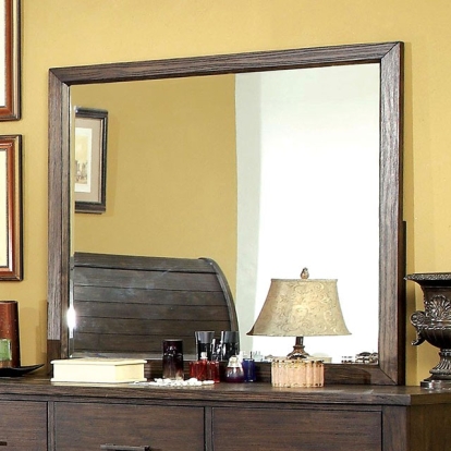 Furniture Of America Ribeira Cottage Rustic Dark Walnut Mirror Model CM7252M
