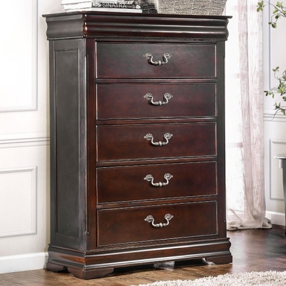 Furniture Of America Mandura Traditional Cherry Chest Model CM7260C
