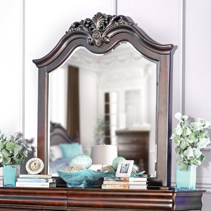 Furniture Of America Mandura Traditional Cherry Mirror Model CM7260M