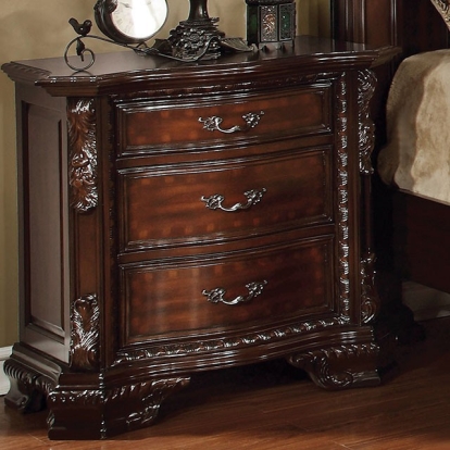 Furniture Of America Monte Vista Traditional Brown Cherry Night Stand Model CM7267N