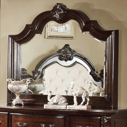 Furniture Of America Monte Vista Traditional Brown Cherry Mirror Model CM7296M