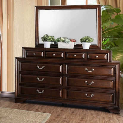 Furniture Of America Brandt Transitional Brown Cherry Dresser Model CM7302CH-D