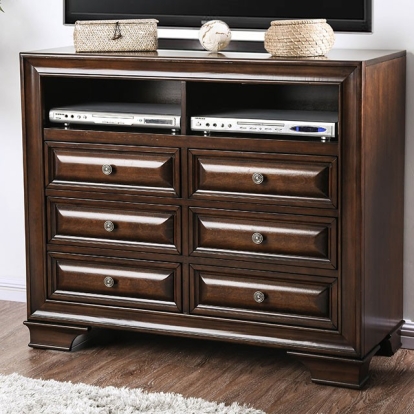 Furniture Of America Brandt Transitional Brown Cherry Media Chest Model CM7302CH-TV