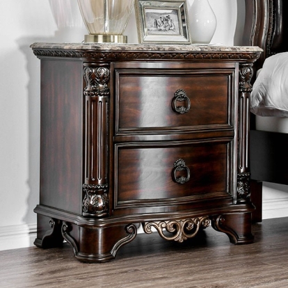 Furniture Of America Menodora Transitional Brown Cherry Night Stand Model CM7311N