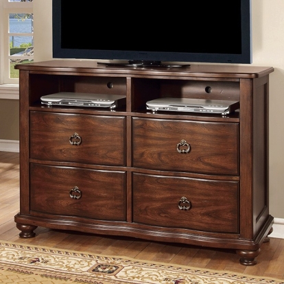 Furniture Of America Bellavista Traditional Brown Cherry Media Chest Model CM7350TV