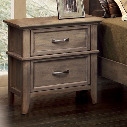 Furniture Of America Loxley Transitional Weathered Oak Night Stand Model CM7351N