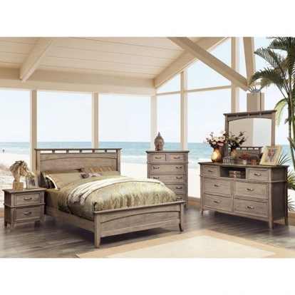 Furniture Of America Loxley Transitional Weathered Oak Mirror Model CM7351M