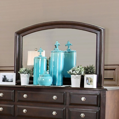 Furniture Of America Litchville Transitional Brown Cherry Mirror Model CM7383M