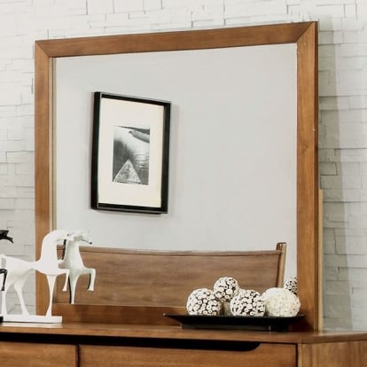 Furniture Of America Lennart Mid-Century Modern Oak Mirror Model CM7386A-M