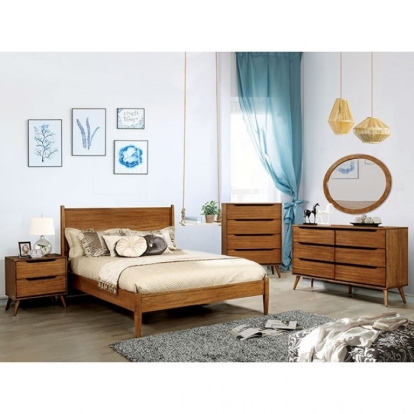 Furniture Of America Lennart Mid-Century Modern Oak Dresser Model CM7386A-D