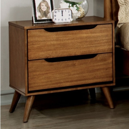 Furniture Of America Lennart Mid-Century Modern Oak Night Stand Model CM7386A-N