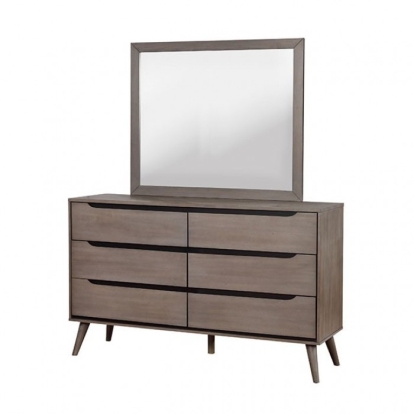 Furniture Of America Lennart Mid-Century Modern Gray Dresser Model CM7386GY-D