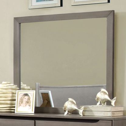 Furniture Of America Lennart Mid-Century Modern Gray Mirror Model CM7386GY-M
