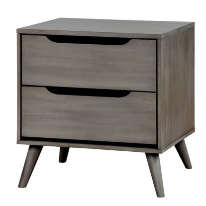 Furniture Of America Lennart Mid-Century Modern Gray Night Stand Model CM7386GY-N