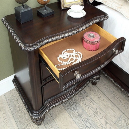 Furniture Of America Europa Transitional Espresso Night Stand Model CM7389N