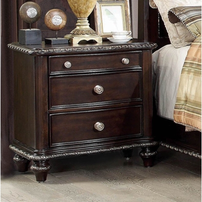 Furniture Of America Europa Transitional Espresso Night Stand Model CM7389N